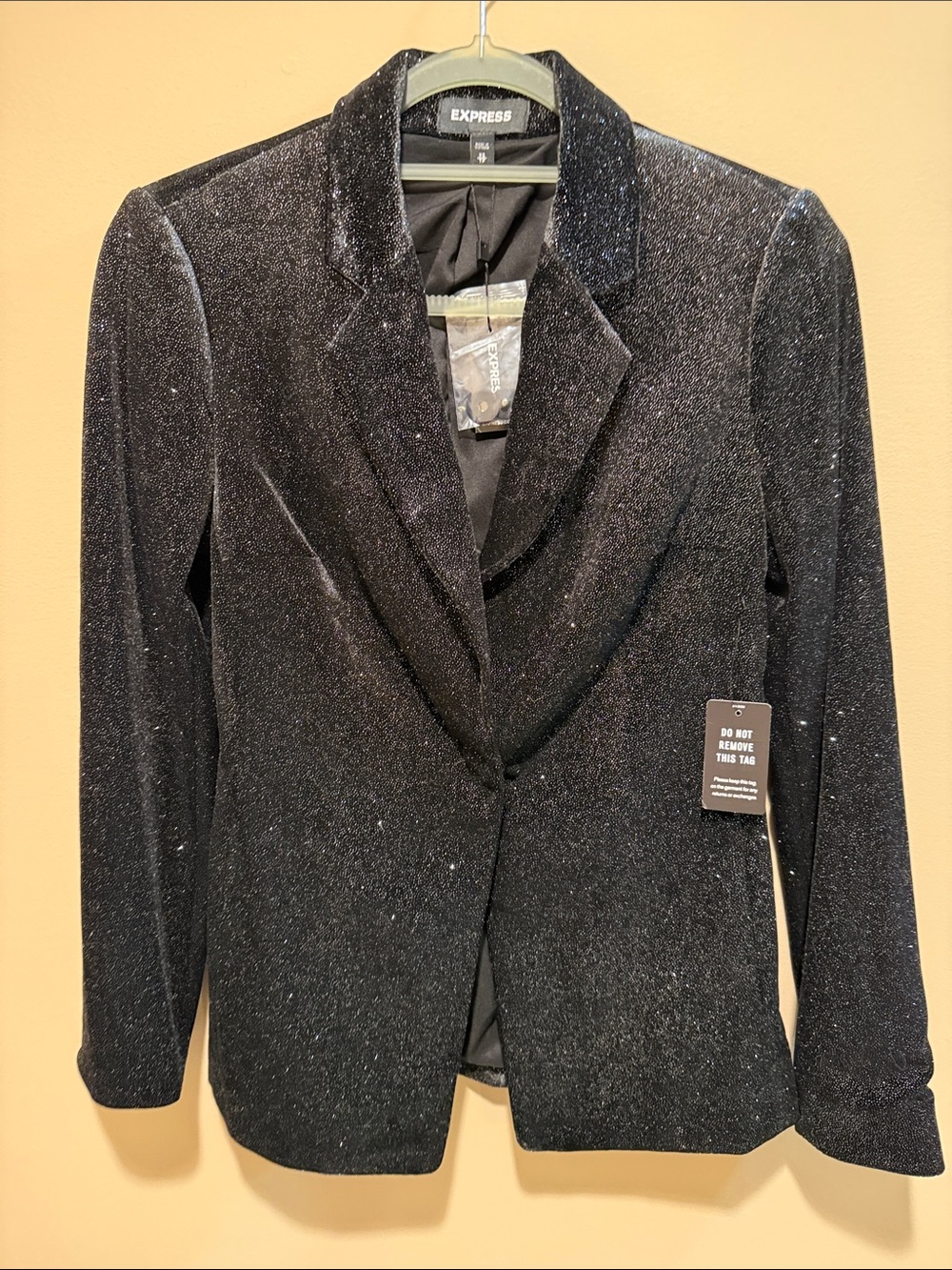 Express Black Sparkle Blazer